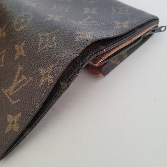 Louis Vuitton LV Portefeuille Tresor Bifold Wallet Medium Monogram Brown Vintage - Picture 12 of 14